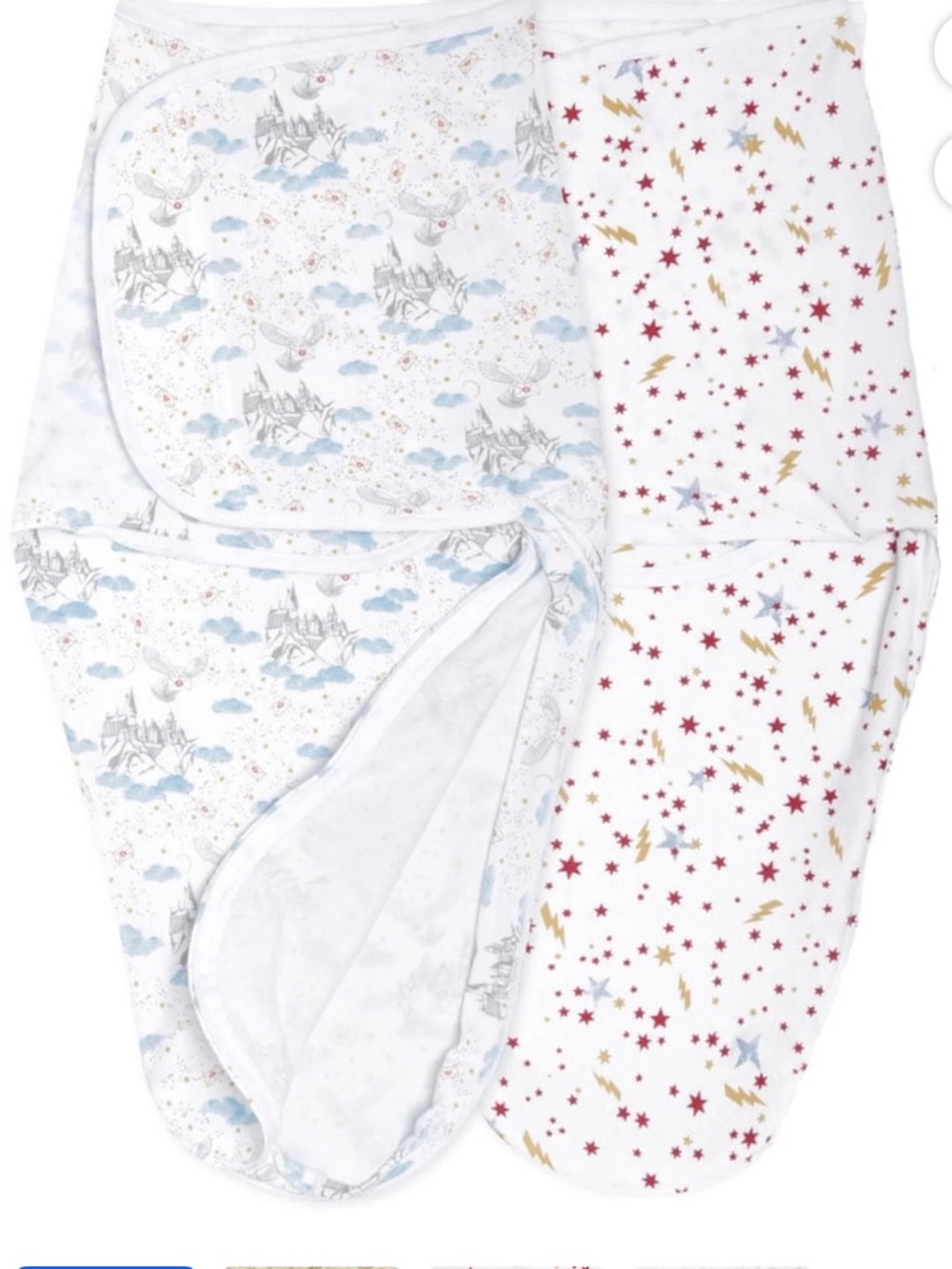 aden + anais x Harry Potter Easy Swaddle Two Pack 100% Cotton 0-3 months